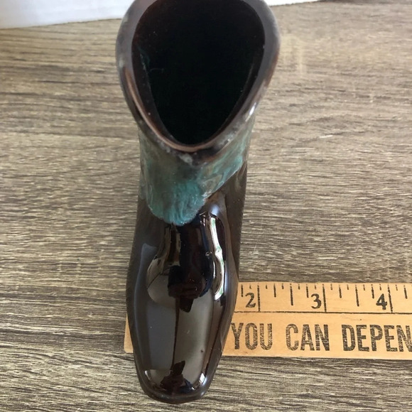 Vintage Drip Glaze  Cowboy Boot - Picture 10 of 11